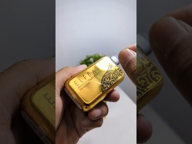 VAPE MADE OF GOLD !?  Elfbar disposable never fails ! Raya D1 BC10000 Mango #unboxing #asmr #shorts