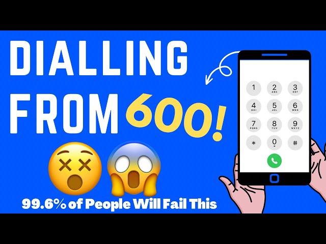 IPhone Dial Tapping From “600” As Fast As I Can | IPhone Dial Challenge