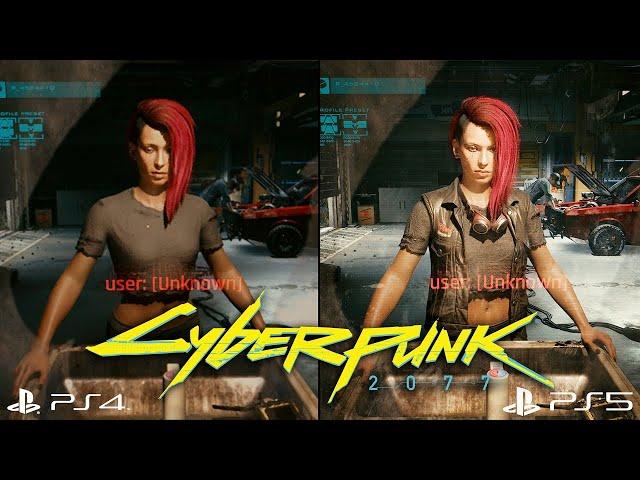 CYBERPUNK 2077 PS5 vs PS4 Comparison (New Next Gen Update 1.5)