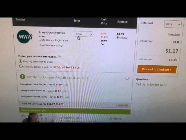 Godaddy savings vid