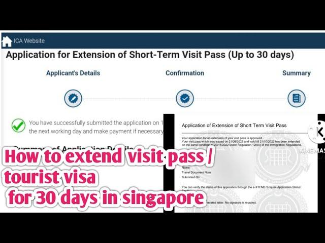 how to extend visit pass in singapore in tamil |how to apply extension for tourist visa in singapore