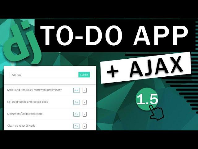 Todo App | Django REST Framework  & Ajax