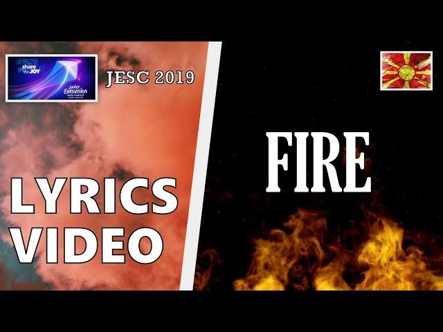 [LYRICS VIDEO] MILA MOSKOV - FIRE | JESC 2019 NORTH MACEDONIA 