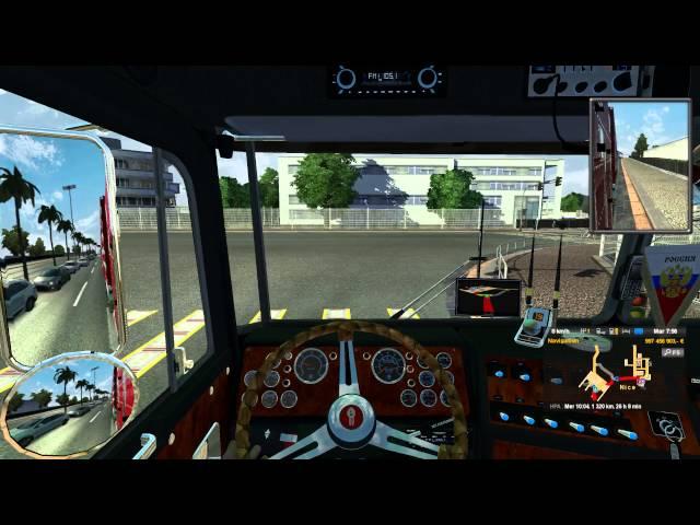 ETS 2 Cat C15 sound mod for the Kenworth K100