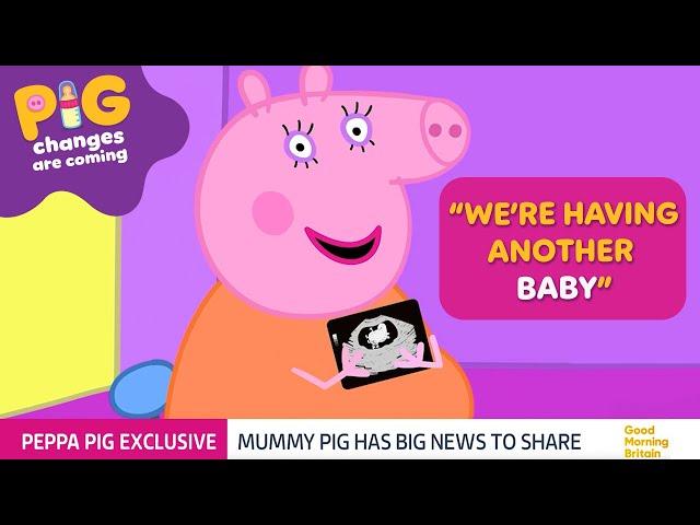 Mummy Pig's BREAKING News | Good Morning Britain Peppa Pig Baby Announcement #PigChangesAreComing