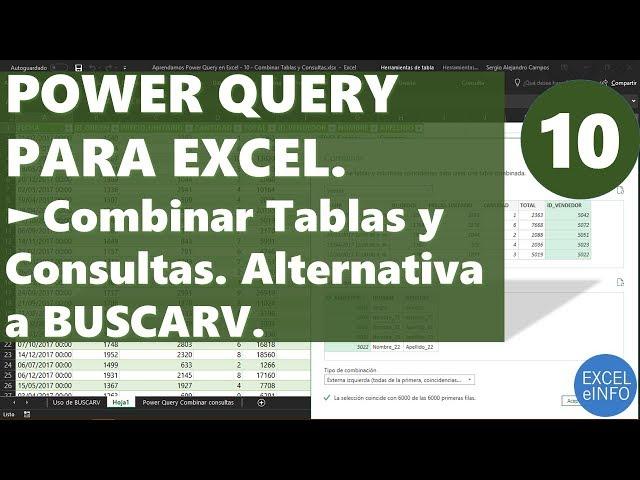 Power Query on Excel - chapter 10 - Merging Tables and Queries, like VLOOKUP @EXCELeINFO