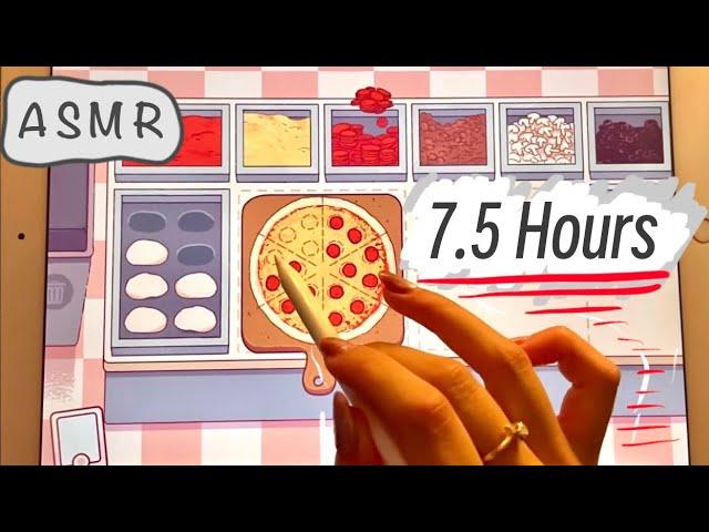  iPad ASMR - Making Pizza for 7.5+ HOURS (No Ads) - Clicky Whispers