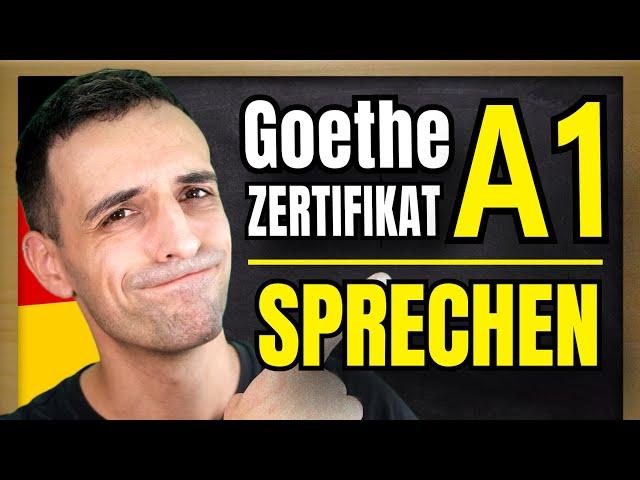 Goethe Zertifikat A1 SPRECHEN | How to pass the oral part. | German A1 Goethe Exam