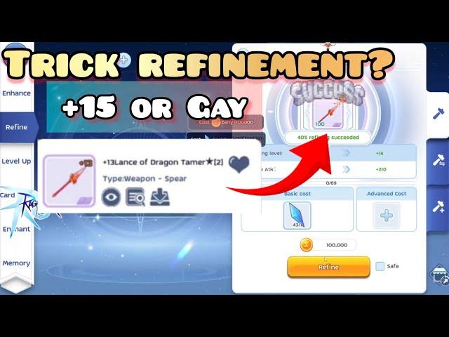 TRICKS FOR REFINEMENT | REAL OR FAKE? | Ragnarok M: Classic