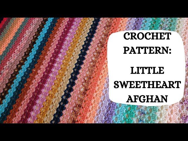 Crochet Pattern: Little Sweetheart Afghan | Tutorial, DIY, Beginner Crochet, Easy Crochet,Cute,Fun 