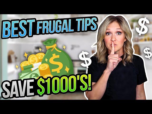 EASY FRUGAL TIPS TO SAVE MONEY FAST | Frugal Habits That Actually Work | FRUGAL LIVING TIPS