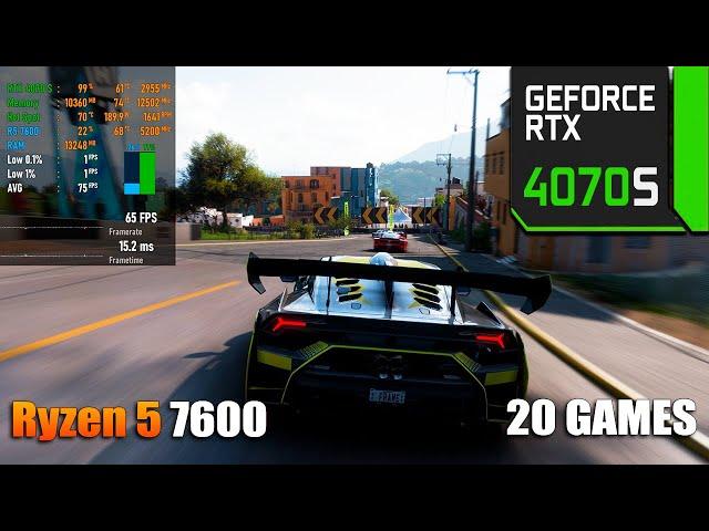 RTX 4070 Super + Ryzen 5 7600 : Test in 20 Games | 4K