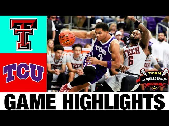 #15 Texas Tech vs #25 TCU Highlights | NCAA Men's Basketball | 2024 College Basketball