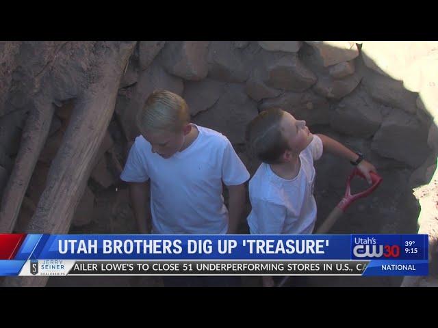 Utah brothers dig up 'treasure'