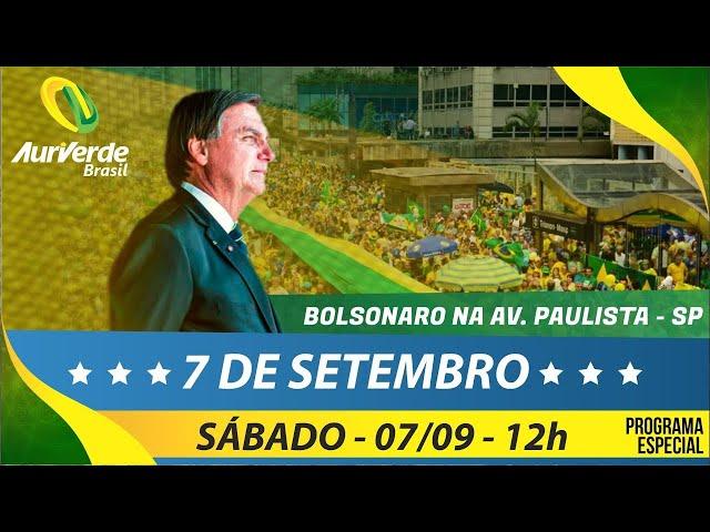 Transmissão ao vivo e na íntegra com o Presidente Bolsonaro, na Avenida Paulista/SP - 07/09/2024