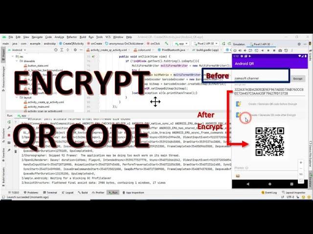 #6. Android Tutorials - Encrypt QR Codes - Full Design and Source Code