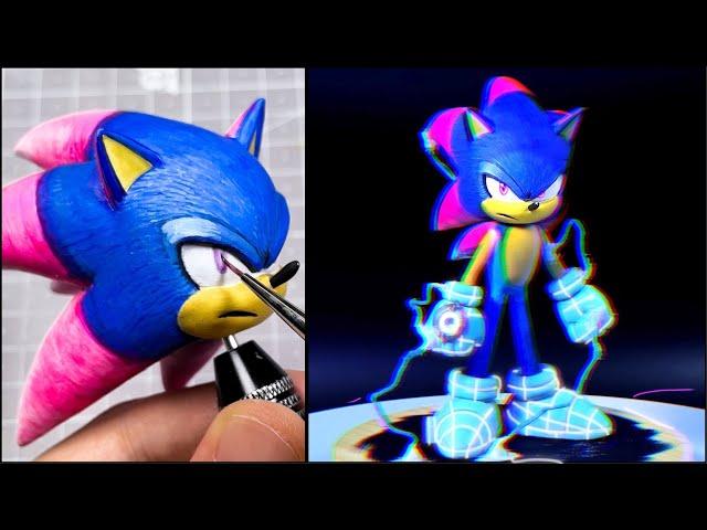 How to make Paradox Prism Sonic with Clay / Netflix Sonic Prime [kiArt]