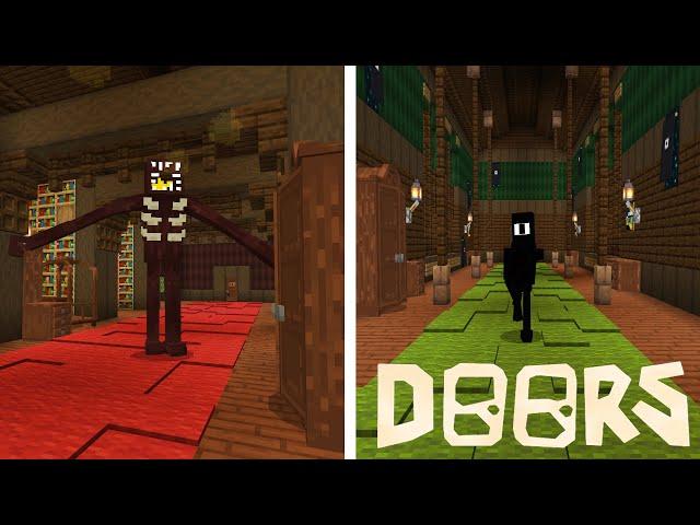 НОВАЯ КАРТА ДОРС В МАЙНКРАФТ ROBLOX DOORS MINECRAFT BEDROCK ADDON FULL MAP GAMEPLAY HOTEL MOD