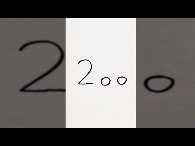 #shorts 2 0 0 = ? Рисунок из цифр / Figure out of numbers