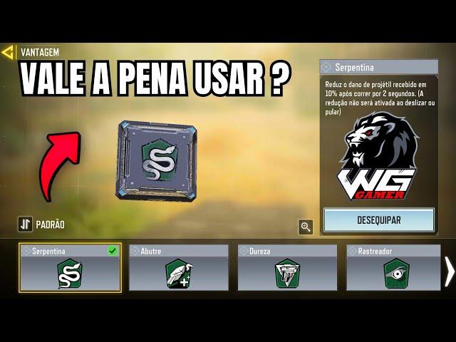 Comprando e Testando o Novo PERK Do Multijogador " SERPENTINA " Call Of Duty Mobile