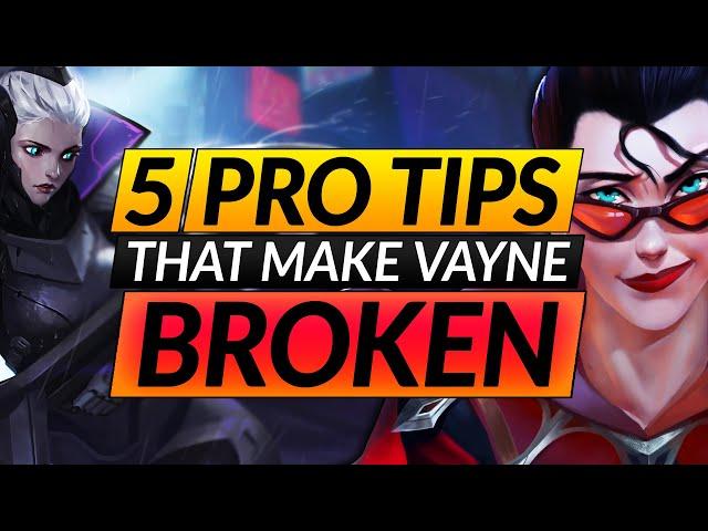 5 Tricks Every PRO VAYNE ABUSES - Challenger ADC Tips You MUST Know - LoL Carry Guide