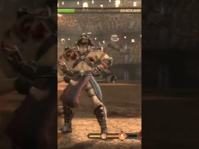 Spamming  On Shao Kahn With Liu Kang  Mortal Kombat 9 #shorts