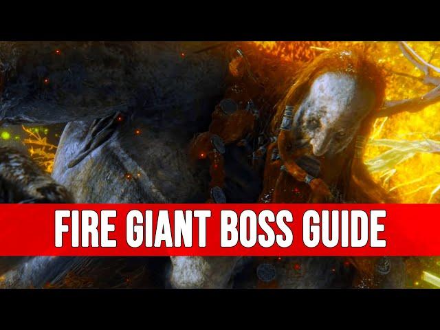 Fire Giant Boss Guide - How To Beat Fire Giant - Elden Ring Guide