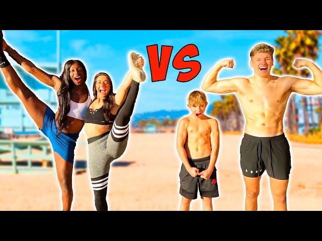 BOYS vs GIRLS EXTREME GYMNASTICS CHALLENGE