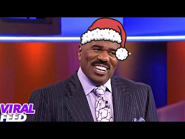 HILARIOUS Christmas Rounds On FAMILY FEUD USA With Steve Harvey! | VIRAL FEED