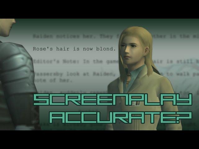 MGS2 ending but it's screenplay accurate