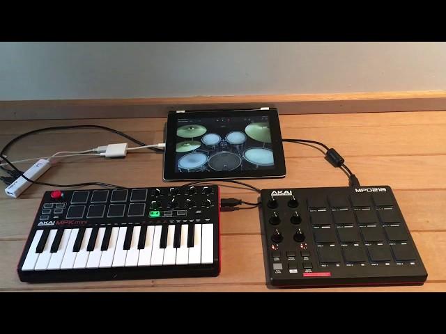 iPad & 2 Midi Controllers