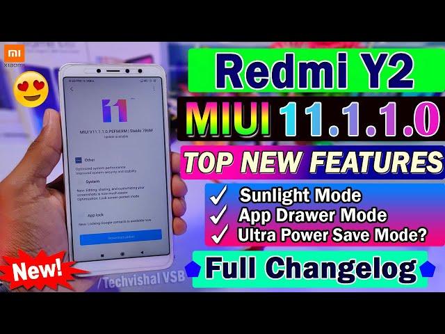 Redmi Y2 New MIUI 11.1.1.0 Stable Update Full Features | 7+ New Features | Redmi Y2 MIUI 11 Update