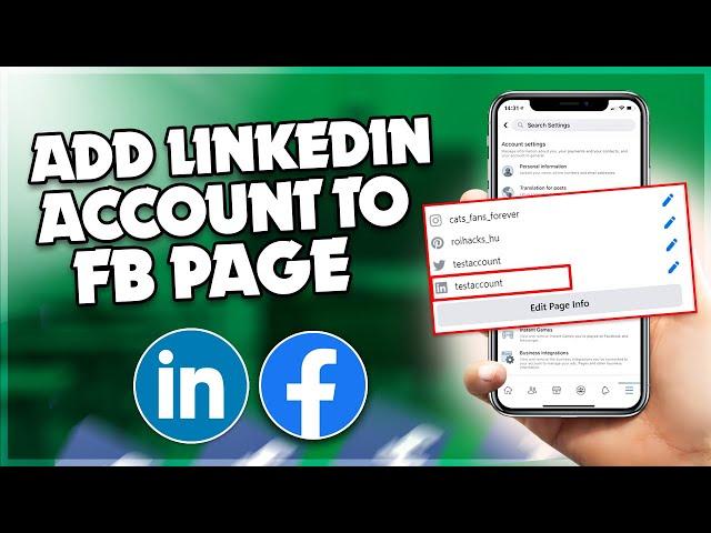 How to add LinkedIn account to Facebook page | F HOQUE |