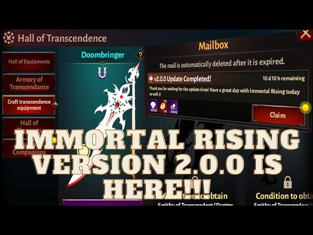 Immortal Rising - Major update - 08/23/2023