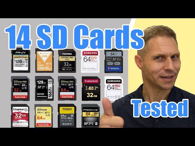 Best SD Cards for Photo and Video -  Speed Test - NOT SPONSORED REAL NUMBERS - All Major Brands