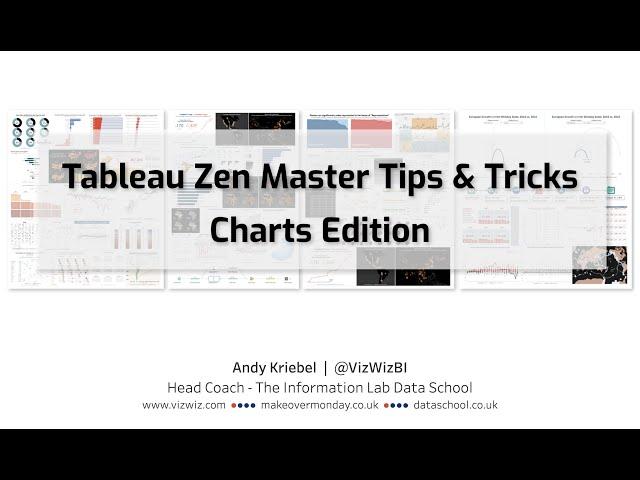 Tableau Zen Master Tips & Tricks - Charts Edition