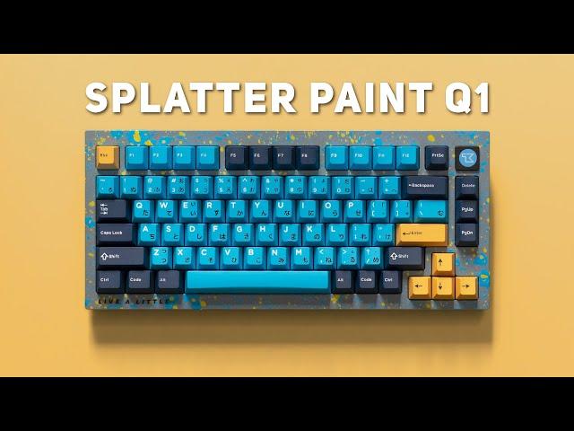 Splatter Paint Keychron Q1 Mechanical Keyboard