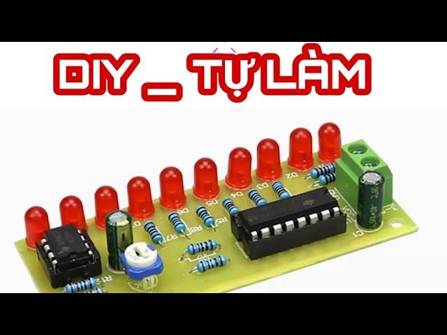 INSTRUCTIONS FOR INSTALLATION CIRCUIT Blink To Music With IC LM3915 Easy Cheap Output 10 Ports