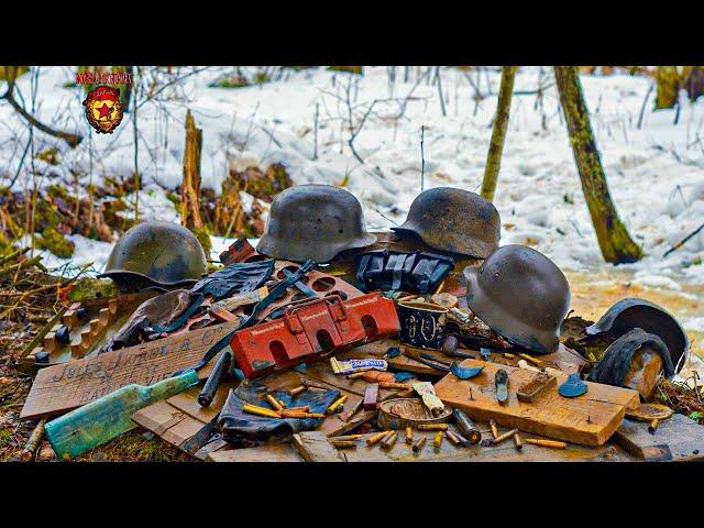 ЗИМНИЙ КОП ПО ВОЙНЕ. НЕВЕРОЯТНЫЕ НАХОДКИ!!! / WWII ABANDONED PLACES. WINTER EXCAVATIONS.