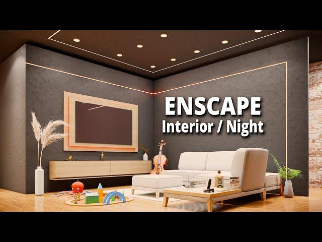 ENSCAPE Interior Lighting SketchUp: Night Lighting Tutorial