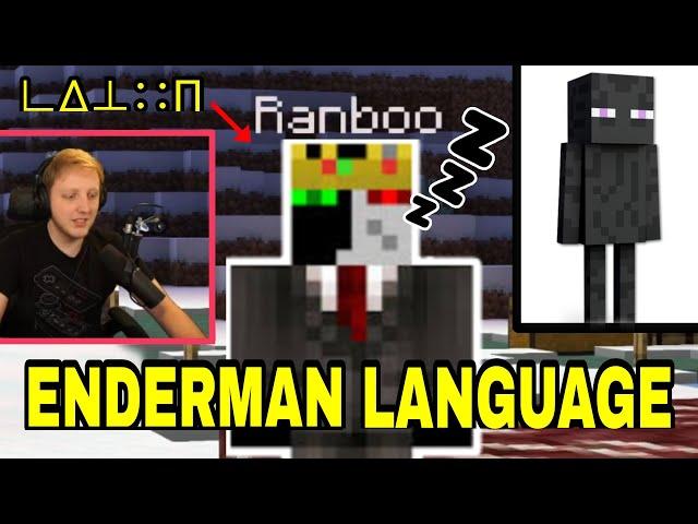 Ranboo Starts SLEEP TALKING in Enderman Language.. (Enderman Lore - Dream SMP)