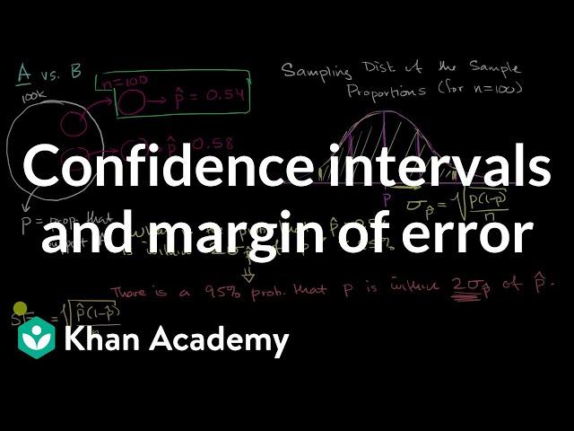 Confidence intervals and margin of error | AP Statistics | Khan Academy