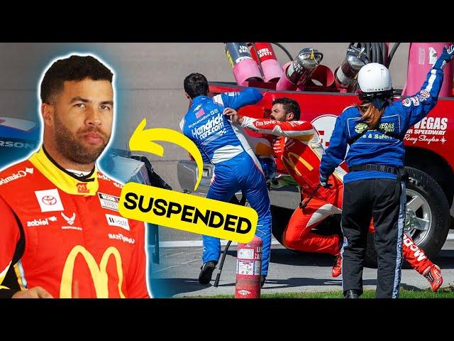 Bubba Wallace was suspended by NASCAR and forced to apologize for Kyle Larson incident