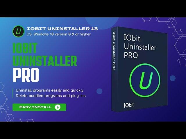 How install Iobit uninstaller 13.4 on windows