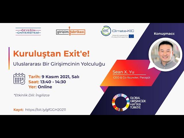 Sean X. Yu / Girişimden Exit'e! - Uluslararası bir Girişimcinin Yolculuğu