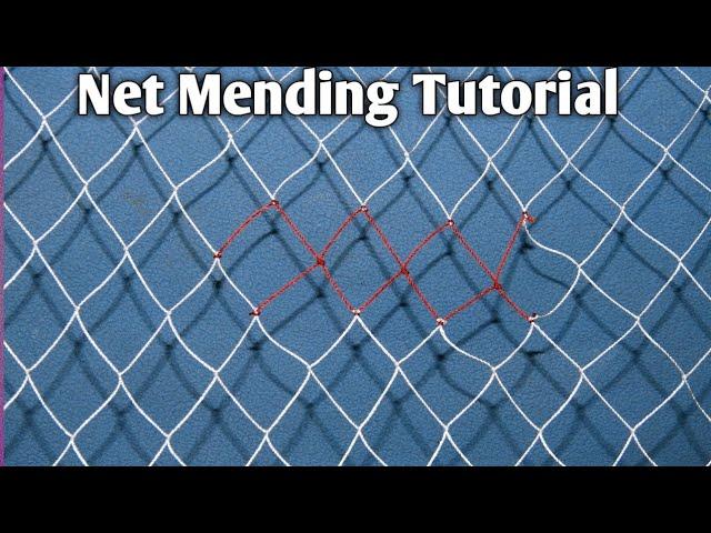 Net Mending Tutorial | Fishing Net Repair | Net Mending