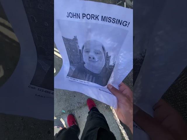 John Pork Missing (Scary)     #johnpork