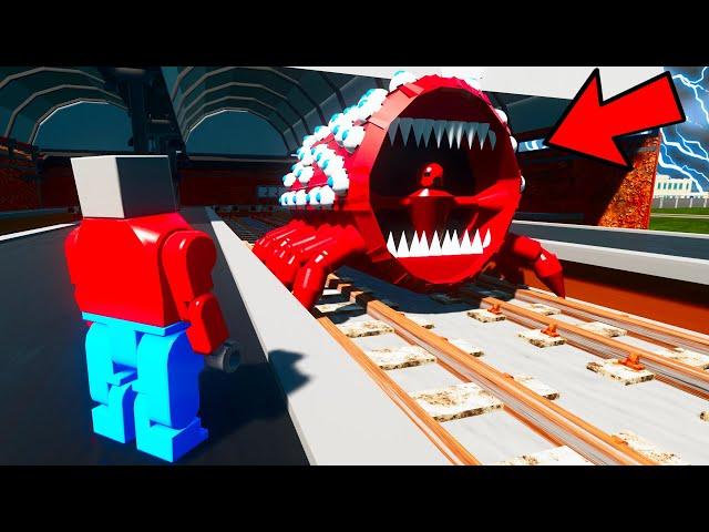 ПРИЗВАЛИ ПОЕЗД ПОЖИРАТЕЛЬ НА ЗАБРОШЕННОЙ СТАНЦИИ МЕТРО В BRICK RIGS! SCP TRAIN EATER В БРИК РИГС!