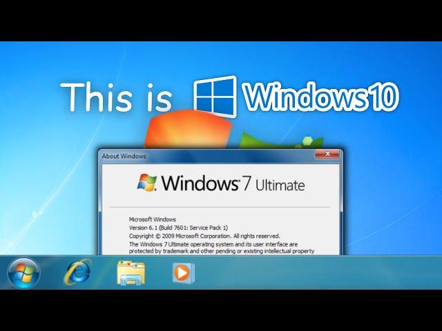 Windows 10, but it looks like Windows 7 (Windows 10 22H2 to 7 Update 2)