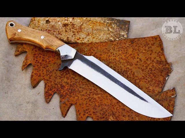 Making a Hunting knife from an Old Saw Blade